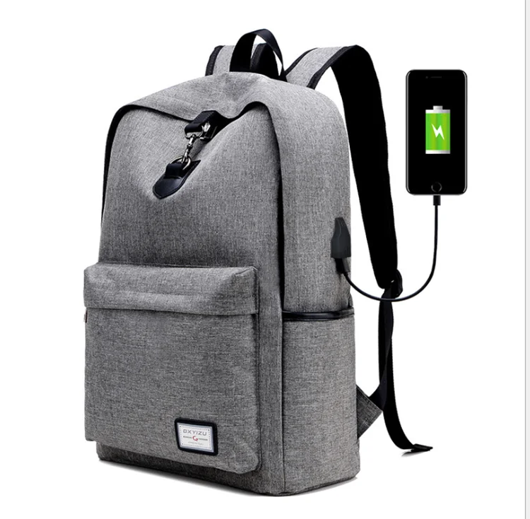 

Multifunction Man Women Business Travel Laptop School Backpack with USB Charging Port, 3 colors or customized