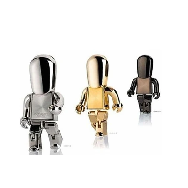 

Popular Metal Robot Usb Memory Pen Drive With Logo Printing 8GB