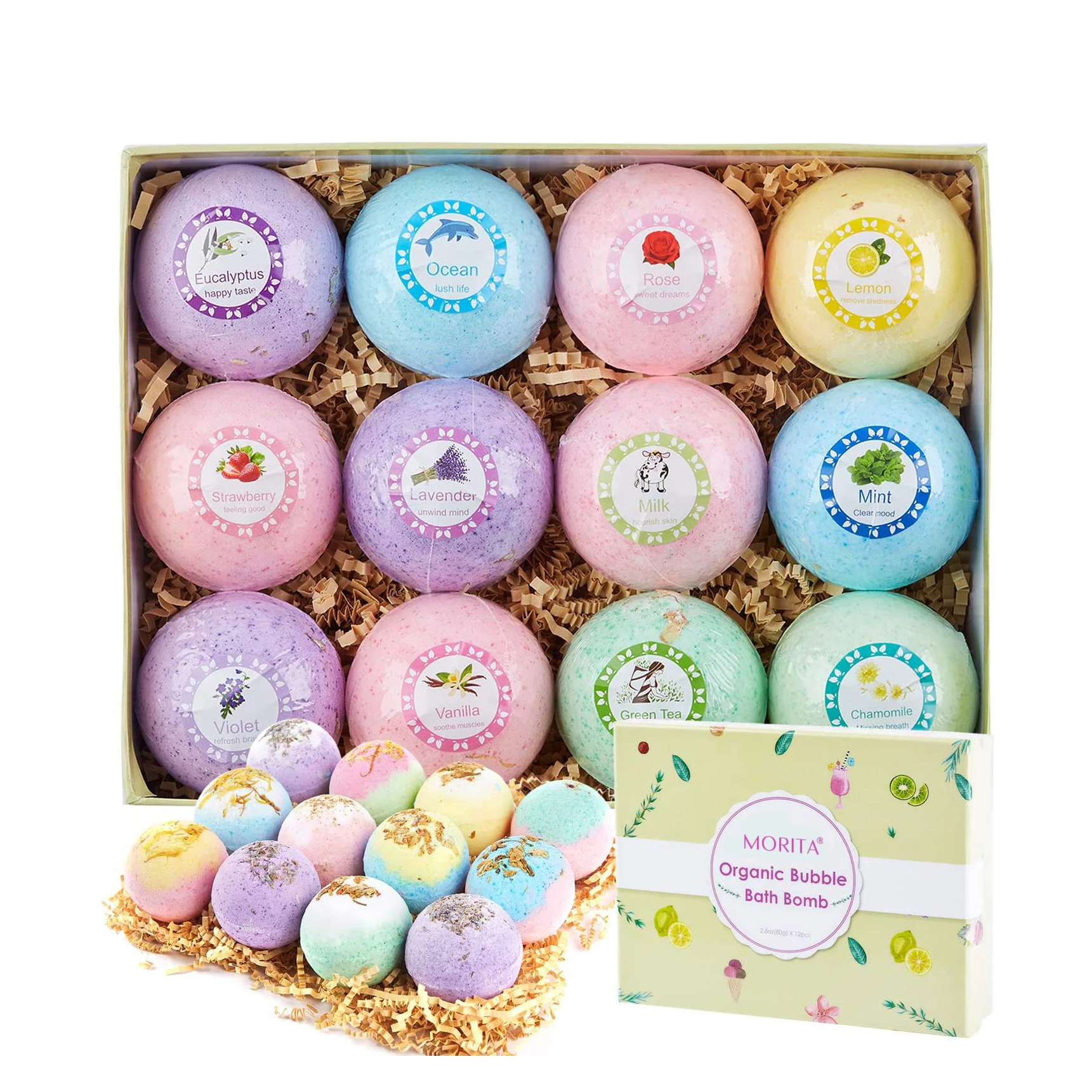 

Powerful Manufacturers Hot-Sale Product Natural All Kinds of Essential Oils Petal Bath Bombs of Low Price, Colorful