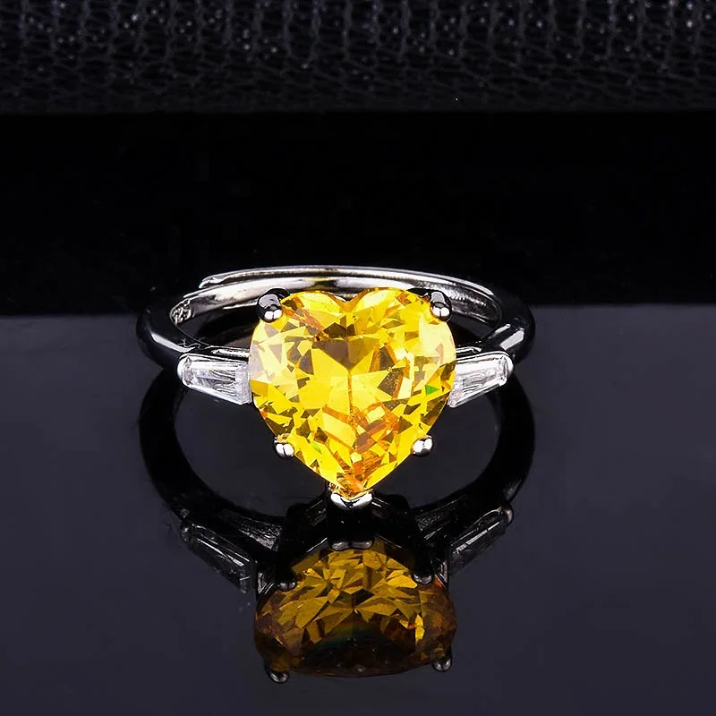 

Fashion Heart Finger Rings Dainty Romantic Wedding Jewelry For Women Statement Charm Accessories Anniversary Gifts