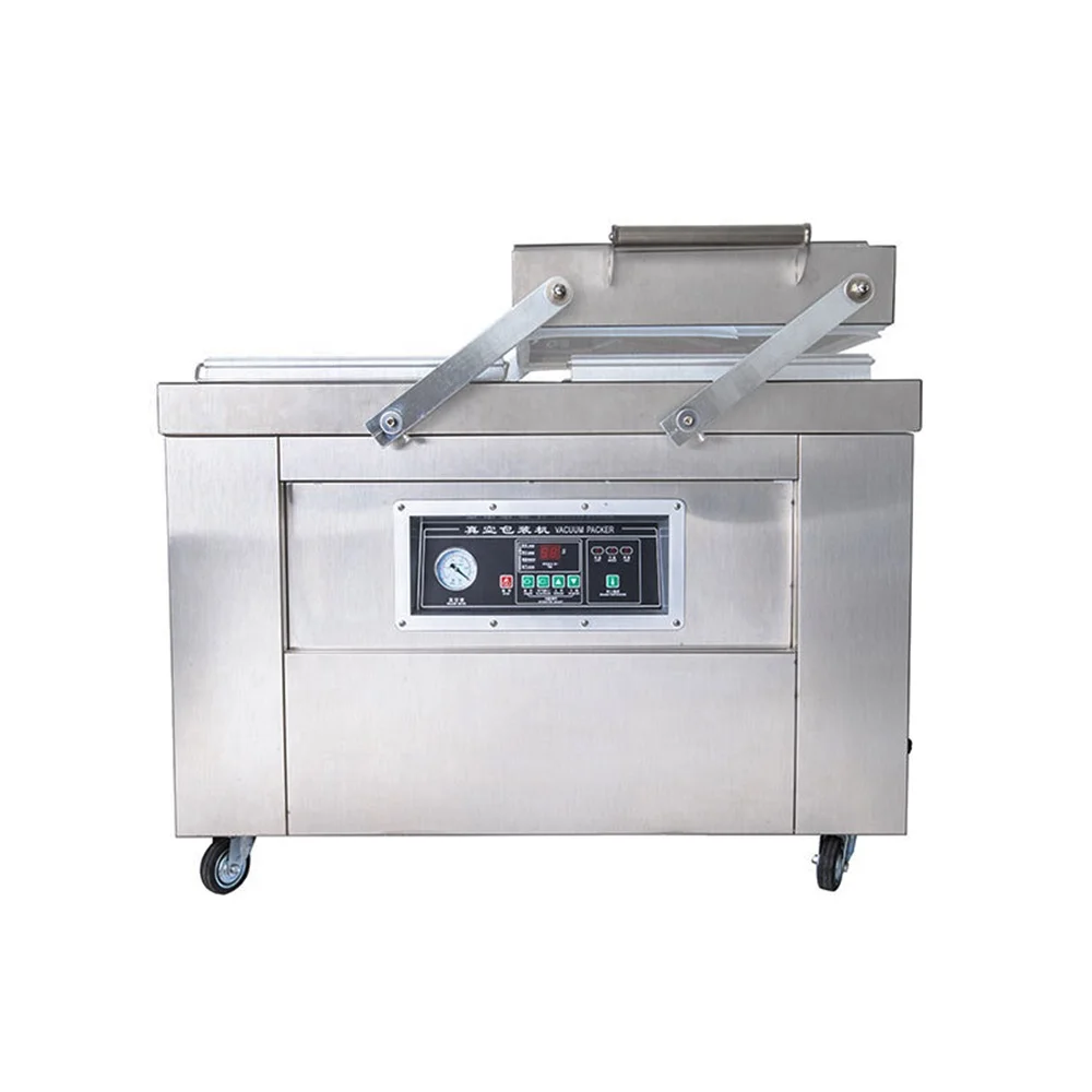 

Double Chamber 25kg Rice Vacum Machine Vacuum Packing Machine For Cheese With Four 23-1/3" Seal Bars Free Shipping To US