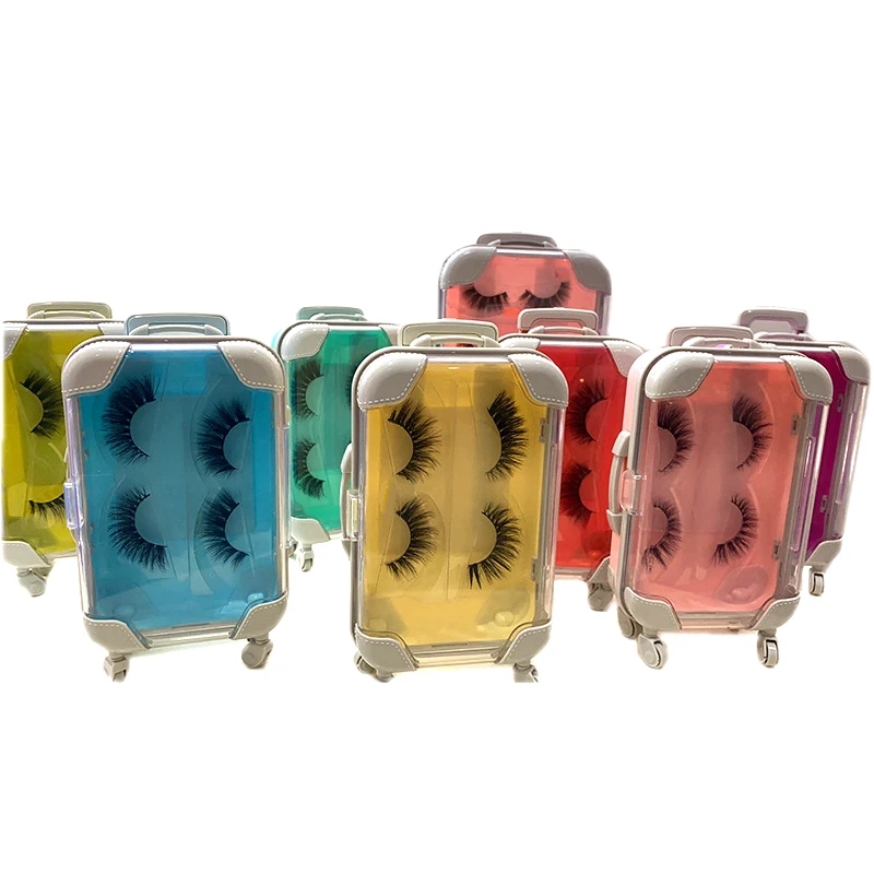 

lash suitcase mink lashes3d 25mm custom eyelash packaging box custom logo