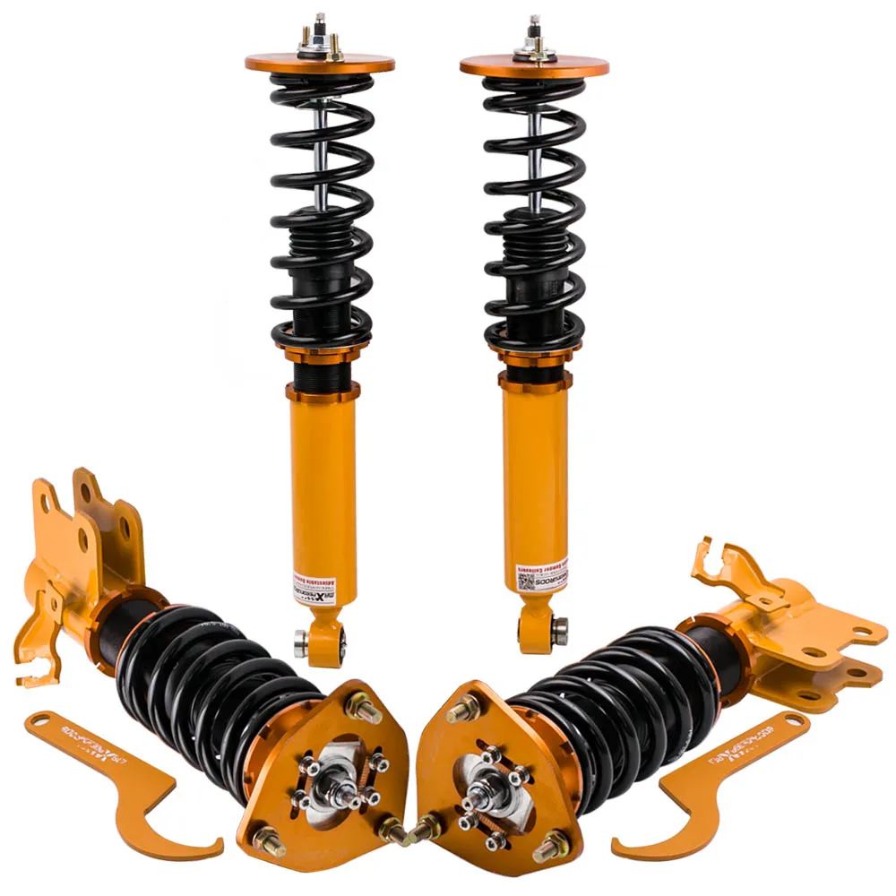 

Maxpeedingrods Full Coilover Shocks Suspension for Nissan S14 240SX 200SX Silvia Shock Strut Adjustable Damper