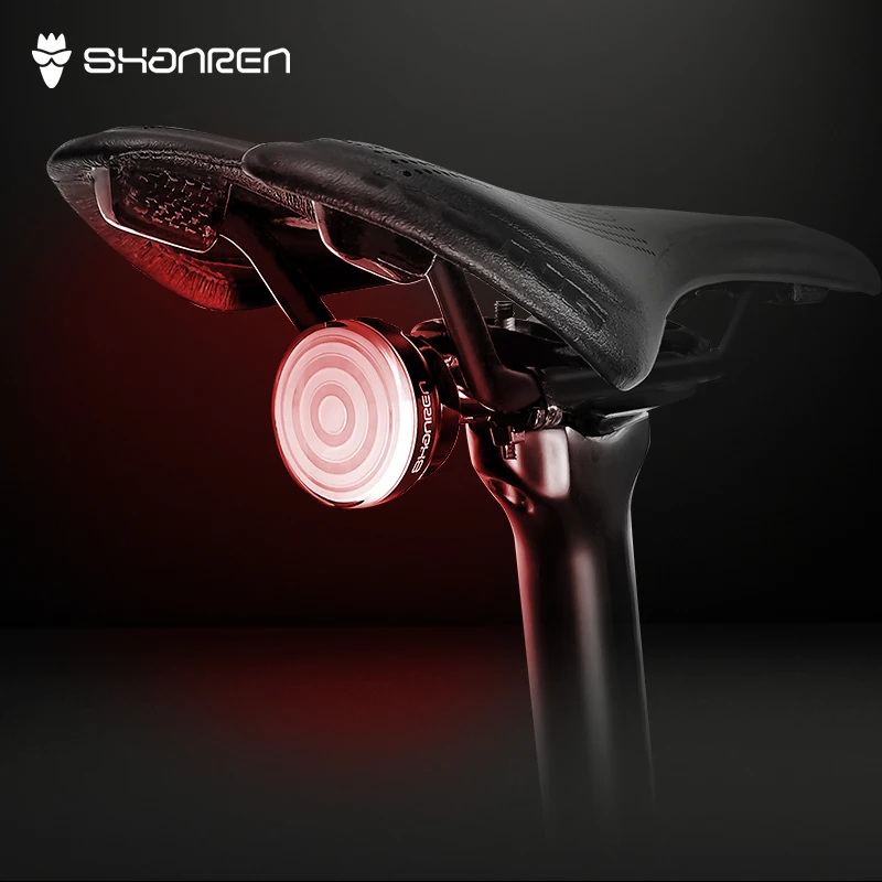 

Rechargeable Bike Accessories Smart LED Bicycle Tail Light Set Bike Light, Full color