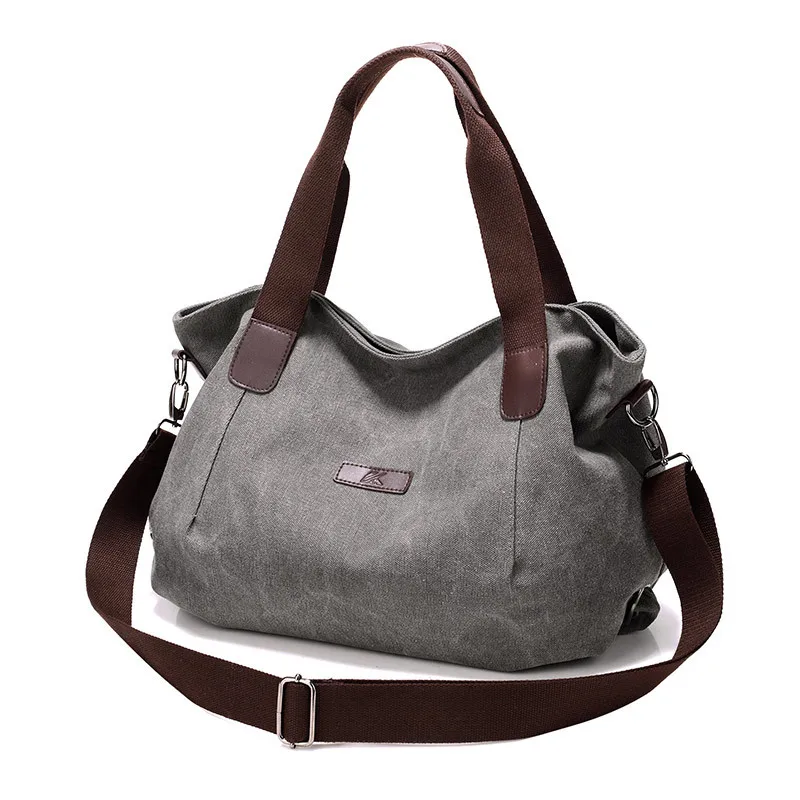 

Women Canvas Shoulder Bag Large Capacity Handbag womens hand bags, As picture