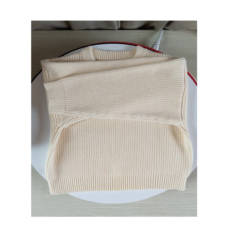 

Long Sleeve Cute Baby Sweater Wholesale Boutique Unisex Crochet Pullover Kids Sweater organic sweaters, Picture shown