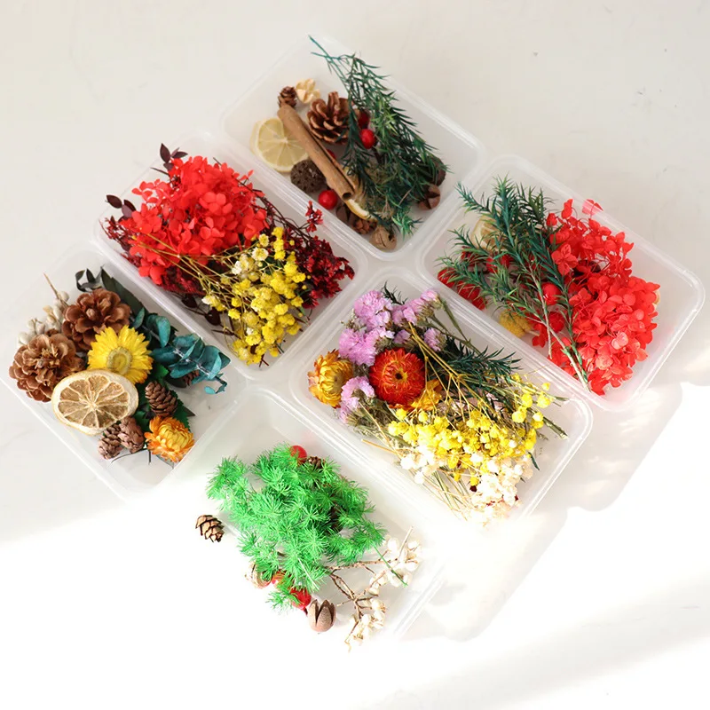 

R059 Dried Flower Box Dried Flowers For Candles Scented Luxury Making Kit