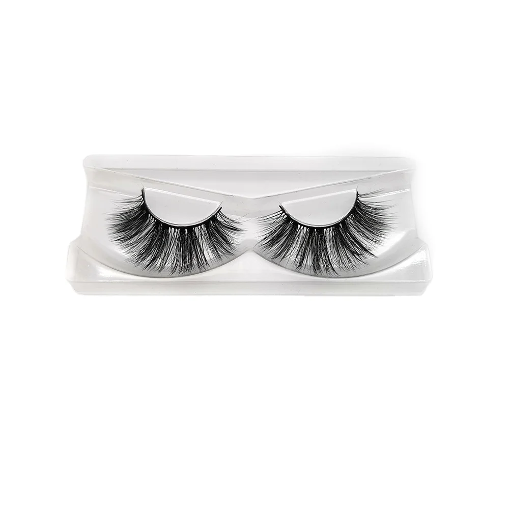 

Wholesale False Eyelash Custom Box 25 mm 3d mink eyelashs, Black color