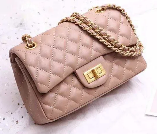 

Quilted PU Leather Shoulder Bag Square