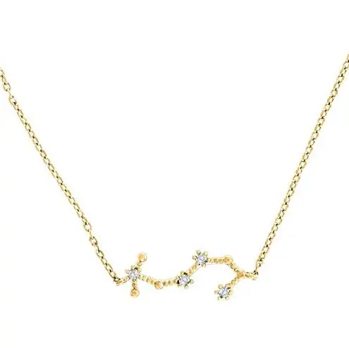 

Gold Plated Astrology Necklace Elegant High End Necklace Zodiac Necklace for Women