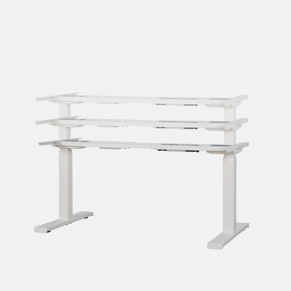 
electronic two motors three stages Height Adjustable Desk Sit to Stand automatic lifting desk 
