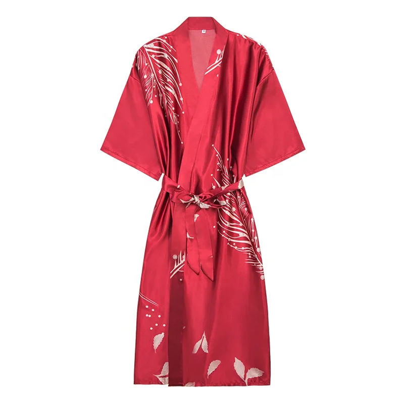 

Silk wedding pajamas Ladies spring and summer long nightgown