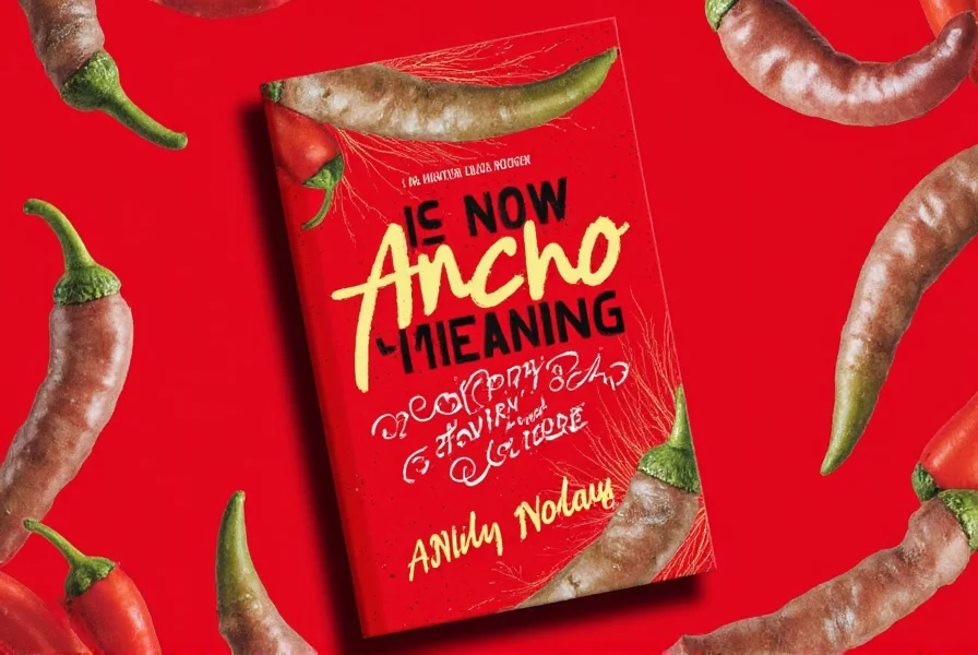 Nutrition facts chart for ancho peppers
