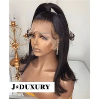 

straight hair virgin human full lace closure wigs for black women straight bob hair Pre Plucked Lace Wig lace front human hair