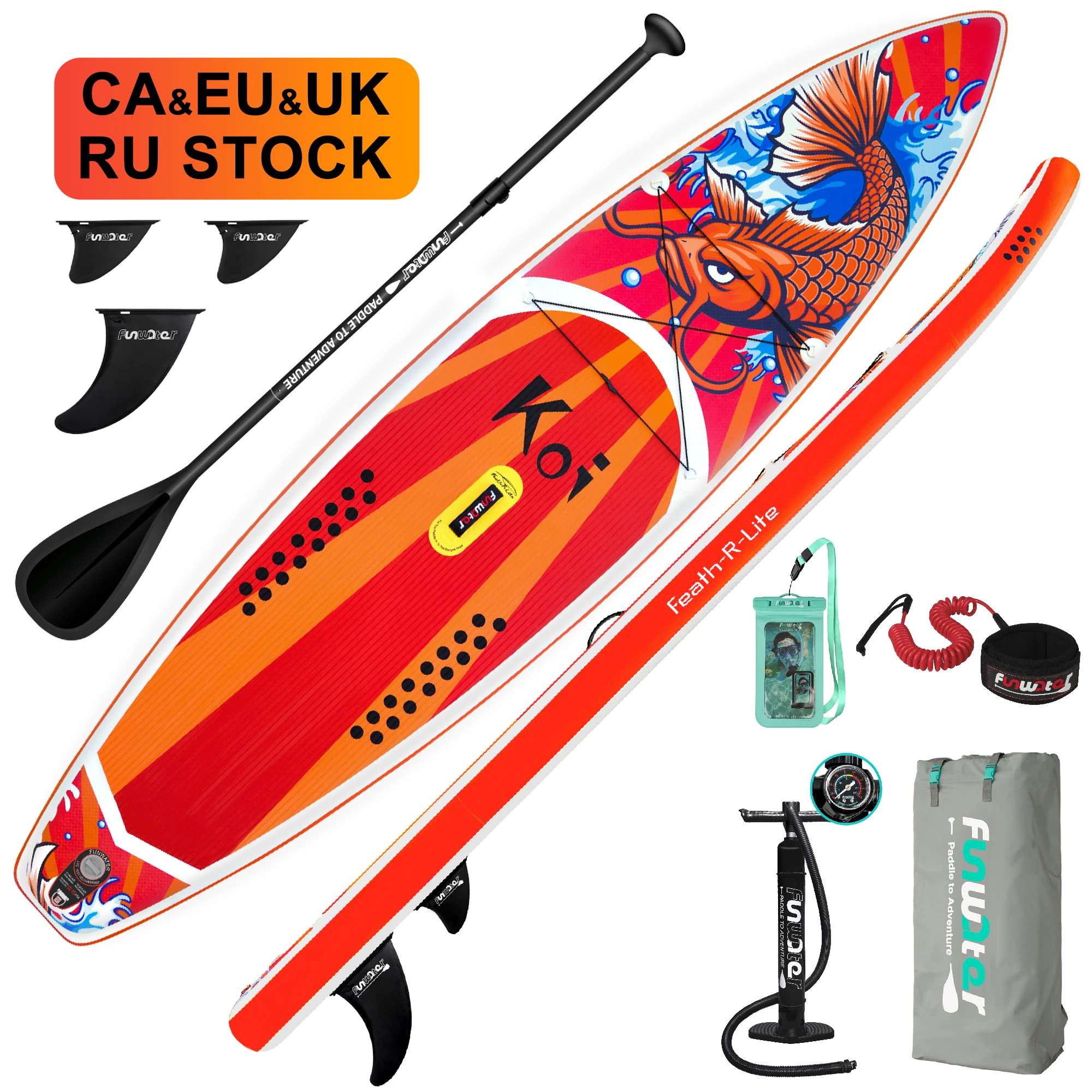 

FUNWATER Dropshipping OEM sup board 350 paddle boards waterplay surfing watersports standup paddle board paddel fishing sup