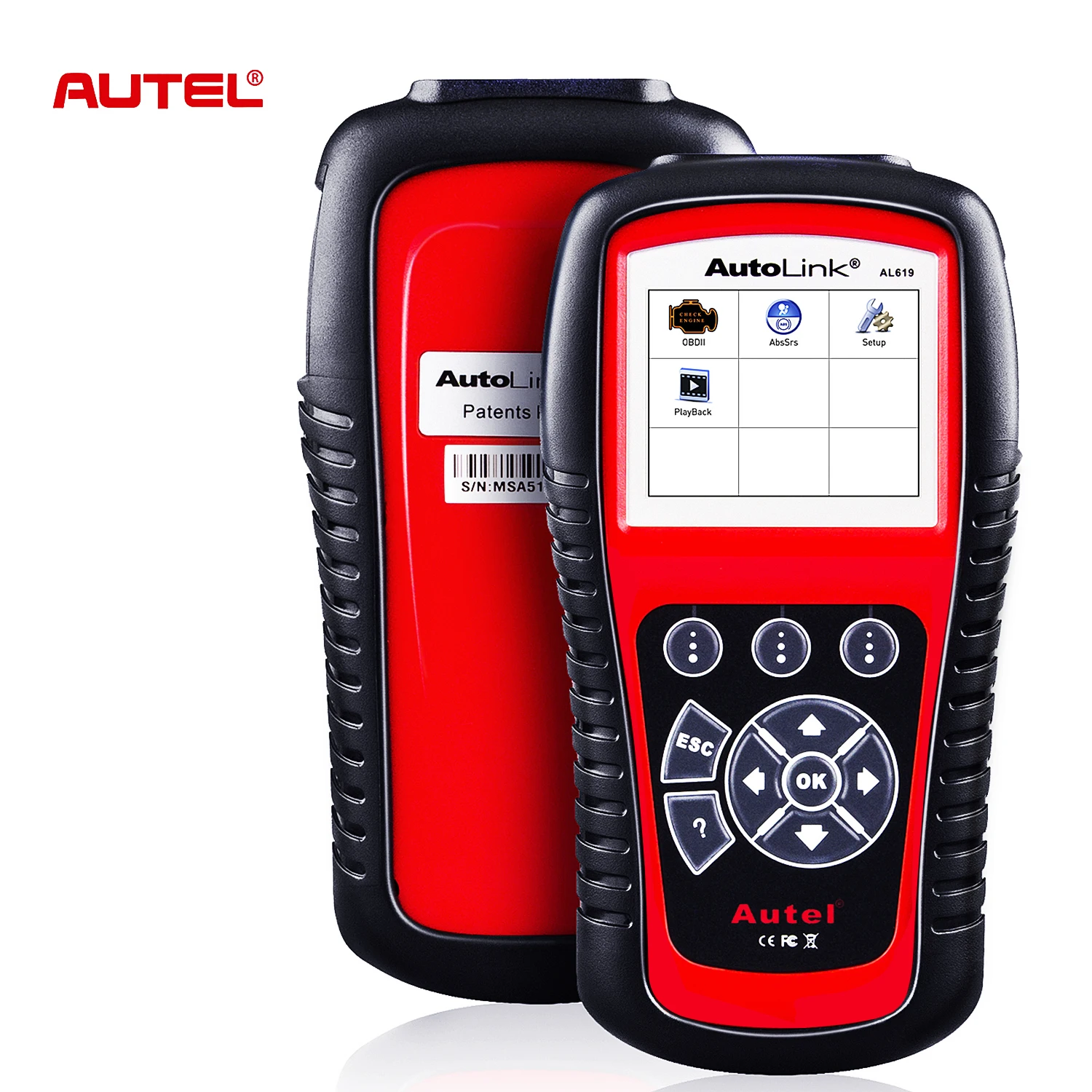 

Autel Autolink AL619 AL519 OBD2 Scanner Car Diagnostic Tool Scanner Auto Code Reader Automotive Tool Scanner with ABS SRS Engine