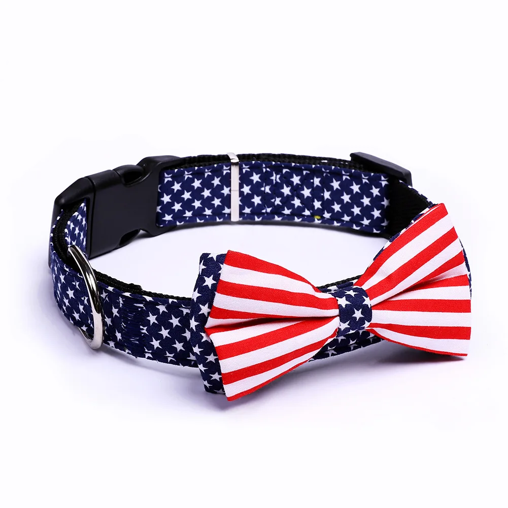 

Adjustable Breakaway Plaid Patterns Bow Tie Pet Collar Wholesale Pet Accessories Accesorios Para Mascotas, 3 colors
