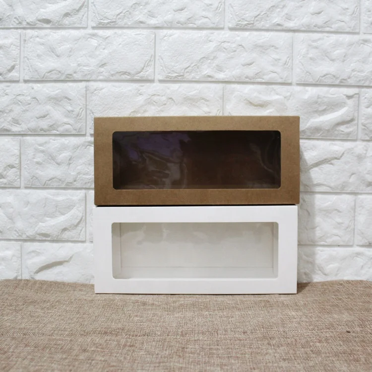 
Eco custom Printed Kraft paper box with window 