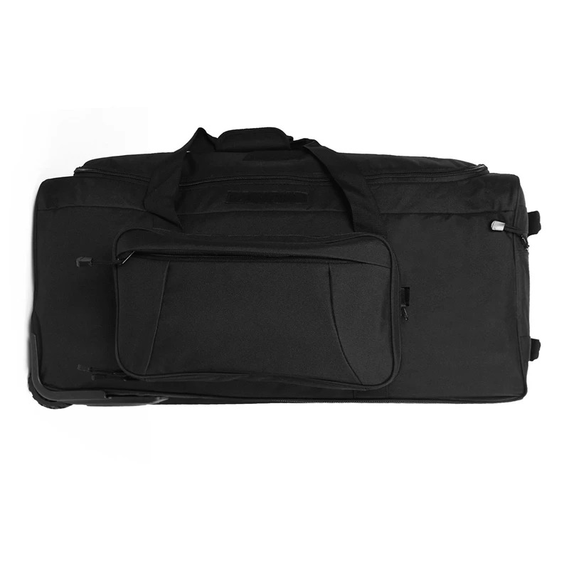 

Tactical Backpacks Wholesale Duffel Bag Wheels Rolling Bag Wheeled Military Wheeled Luggage, Black
