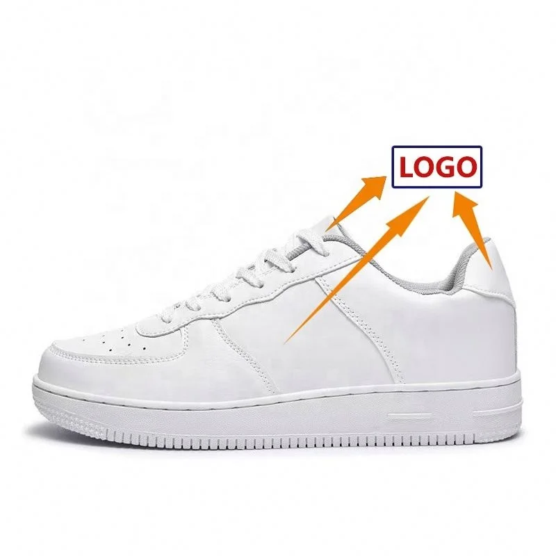 

Factory Wholesale Sneakers Leather Custom White Black Fashion Original Airforce1 Sneakers Manufacturer Design Men's Casual Shoes, Customized color