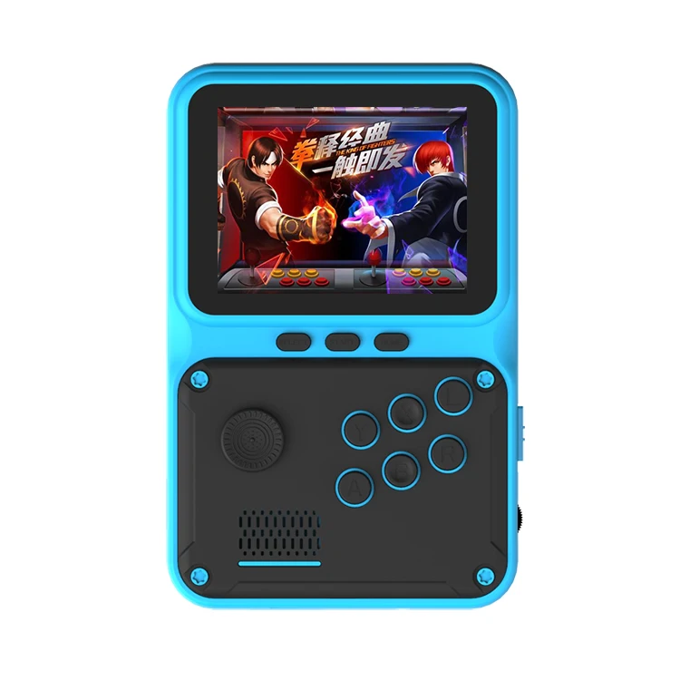 

500 in 1 retro games 3 inch big screen 8 bit handheld arcade gaming player with joystick, Red blue gray