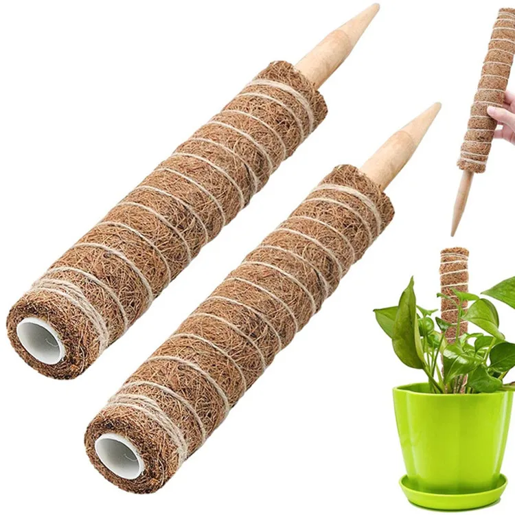 

Coconut Palm Stick Coir Moss Totem Pole Vine Plant Stake Climbing Rod Indoor Garden Accessories