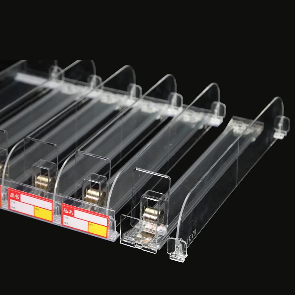 Wholesale Adjustable Width Multifunctional Makeup Product Organizer for Retail Auto-Feed  Supermarket Shelf Pusher System
