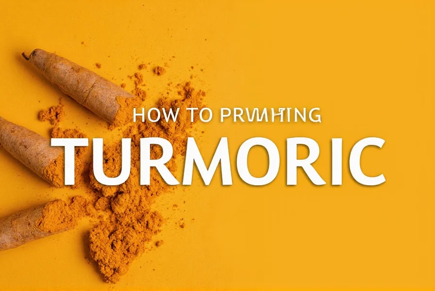 Close-up of turmeric root and powder showing vibrant yellow color