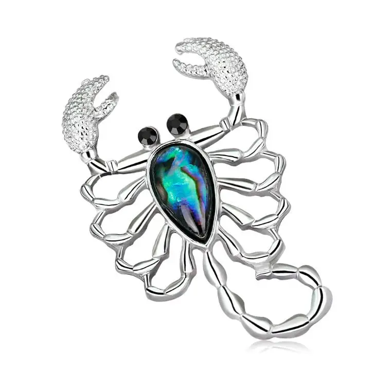 

DRAG0079 High quality Fashion Lobster brooches Vintage insect shell Brooch pin jewelry for women, As photo