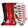 Custom Football Basketball Christmas Socks Medical Knee High Running Cycling Sport Compression Socks
