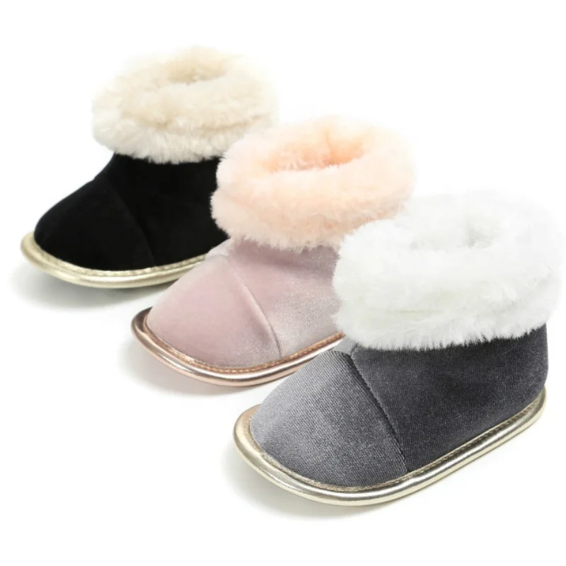 

Soft Sole Anti-slip Fashion Cute Infant Shoes Warm Boots High Top Baby Snow Boots