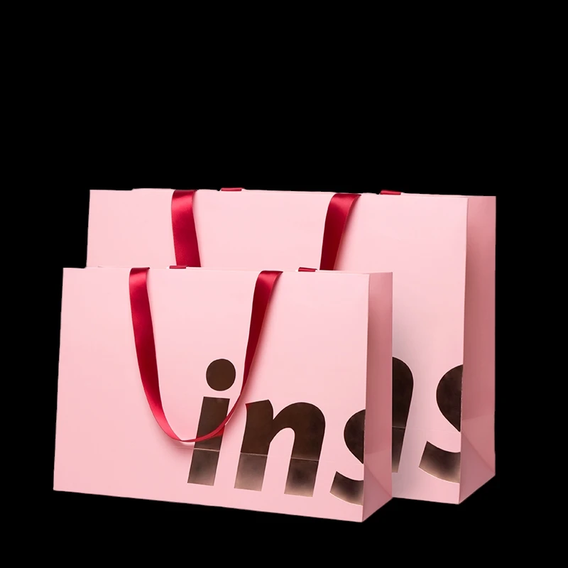 

Eco-friendly Custom Logo Shopping Paper Tote Bags with Handle Durable Handbag for Storage/Gifts/Boutique, Customized color