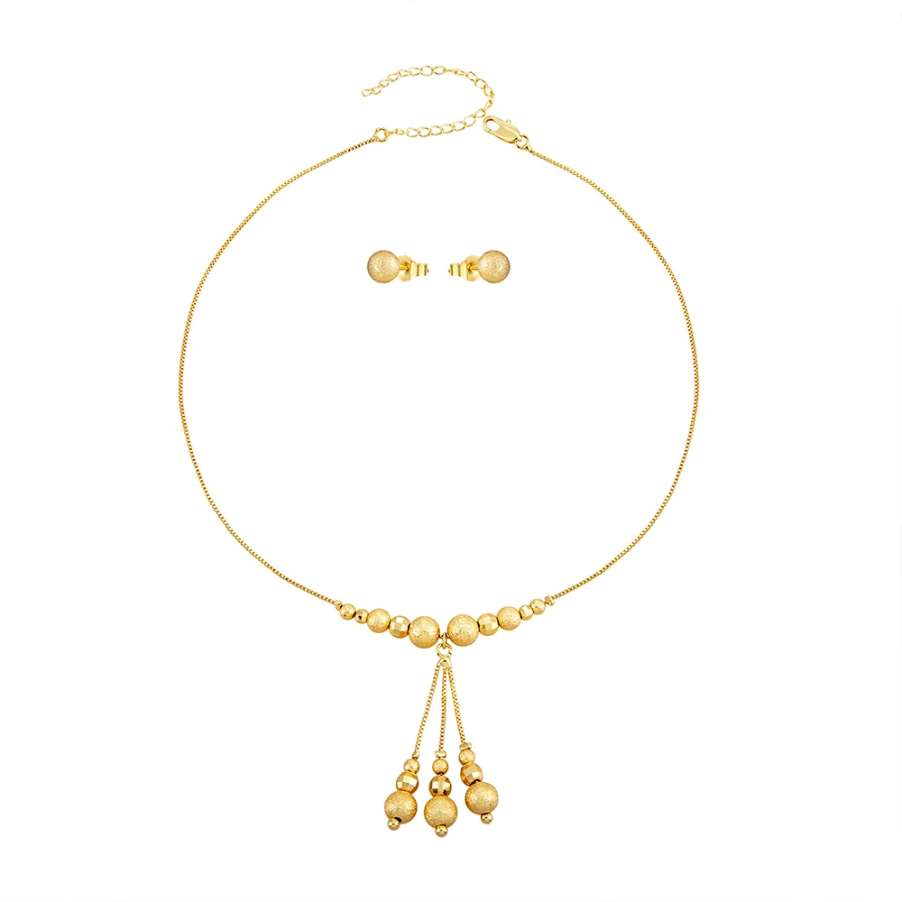 

Hot popular beads necklace sets fashion jewelry set necklace and earing set