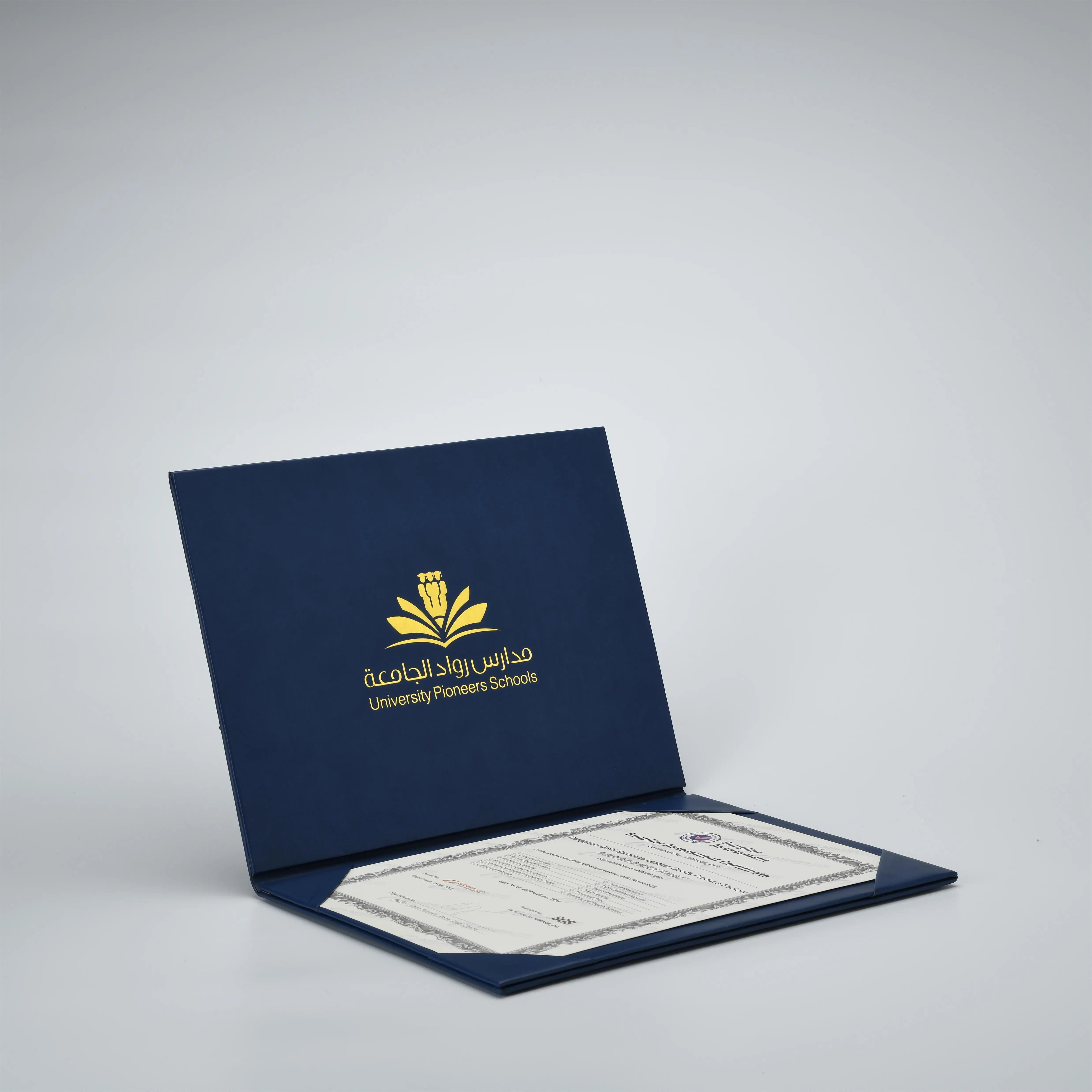 
Factory Direct Sale Diploma Document Cover Pu Certificate Holder 