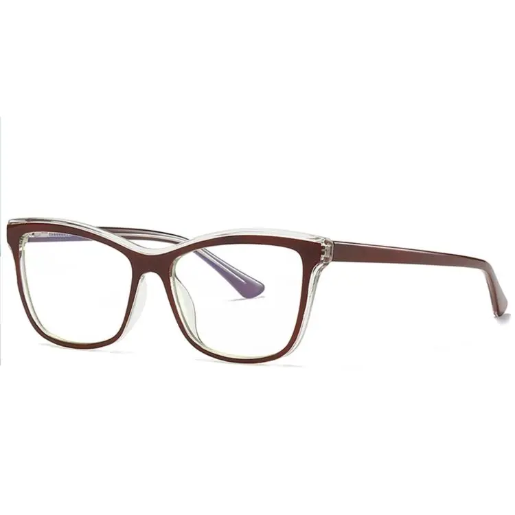 

Wholesale Square Contrast Color Fashion Unisex Tr90 Anti-Blu-ray Retro Reading Glasses