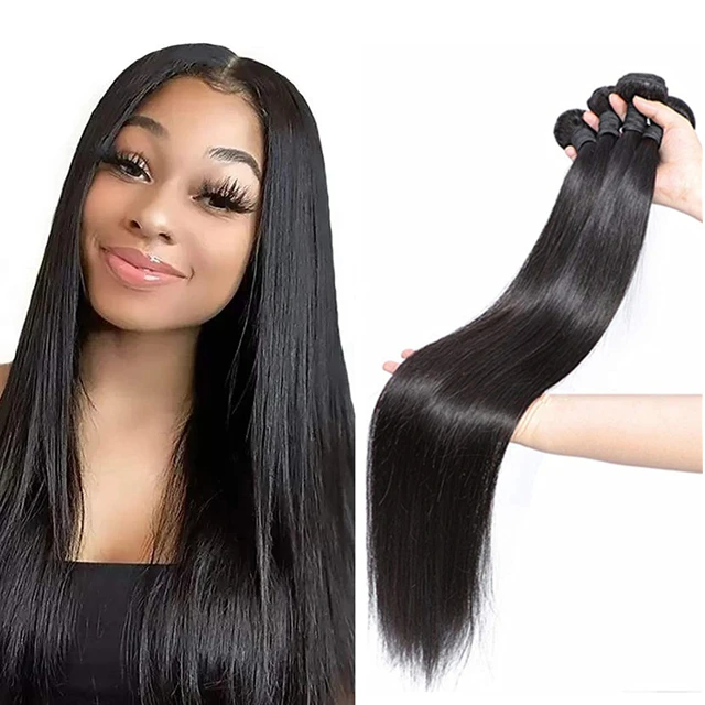 Wholesale Virgin Brazilian Hair Bundles Vendors Virgin Cuticle Aligned Hair Bundles Weave Cheap Real Human Hair Extension