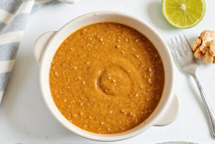Homemade peanut satay sauce recipe