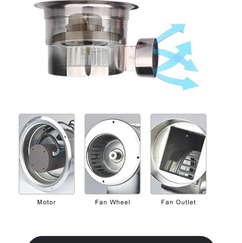 Kitchen Smoking Room Exhaust Fan Japanese Electric Grill Bbq Exhaust