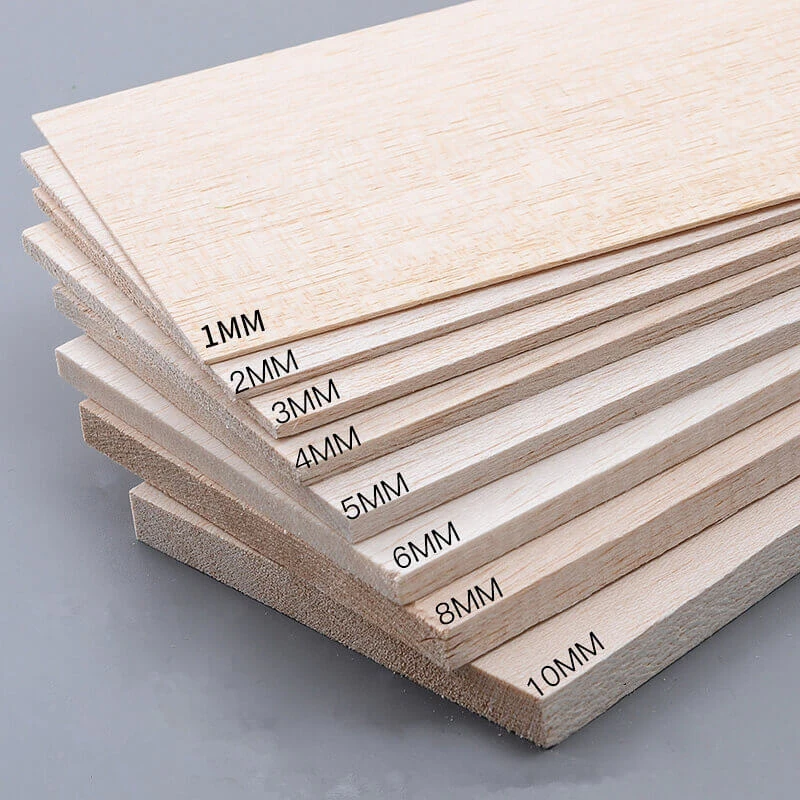 

China Factory Wholesale Price 100mm 150mm 300mm 1mm 2mm 3mm 4mm 5mm 6mm 8mm Light Balsa Wood Sheets For Airplane Model Diy