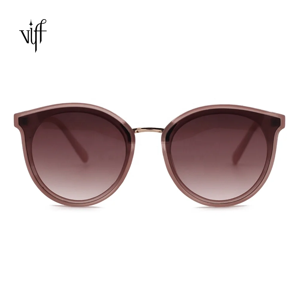 

VIFF HP18665 2021 Cheap Retro Round Rimless Smart Clip on Cat Eye Sunglasses Oculos De Sol Sun Glass Fashion Sunglasses Women AC