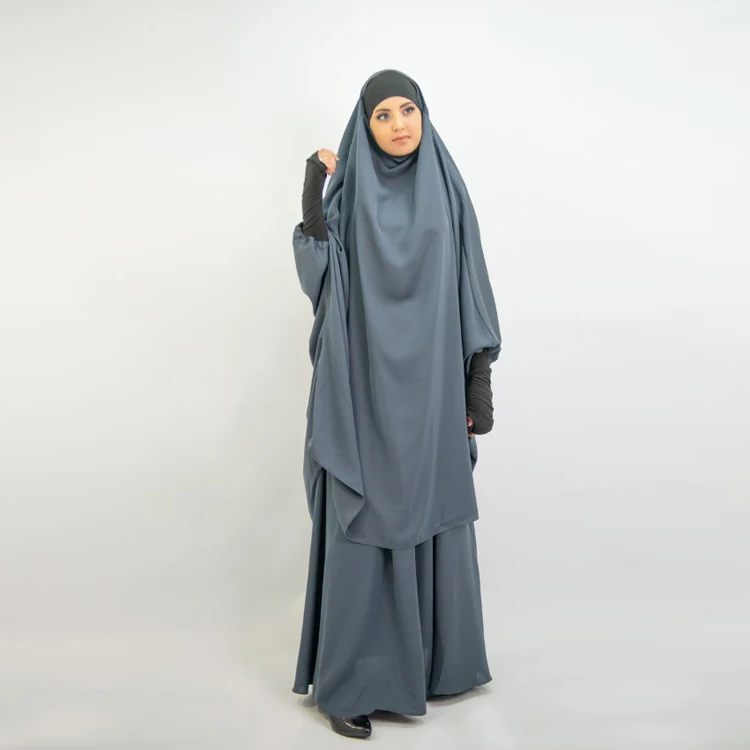 Mxchan Sjh4001 2021 Manufacturer Well Made Nida Twopiece Jilbab For
