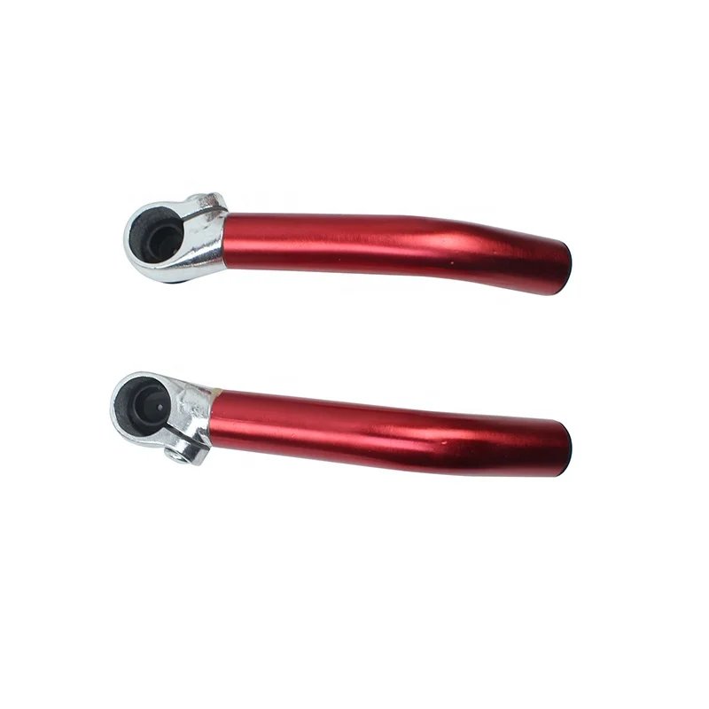 

Bicycle Parts Cycle Handle Bar Ends Aluminum Alloy Anti-skid Bike Handlebar Protective Claw Extender Bicycle Handlebar Grips, Black, blue, red and silver & custom