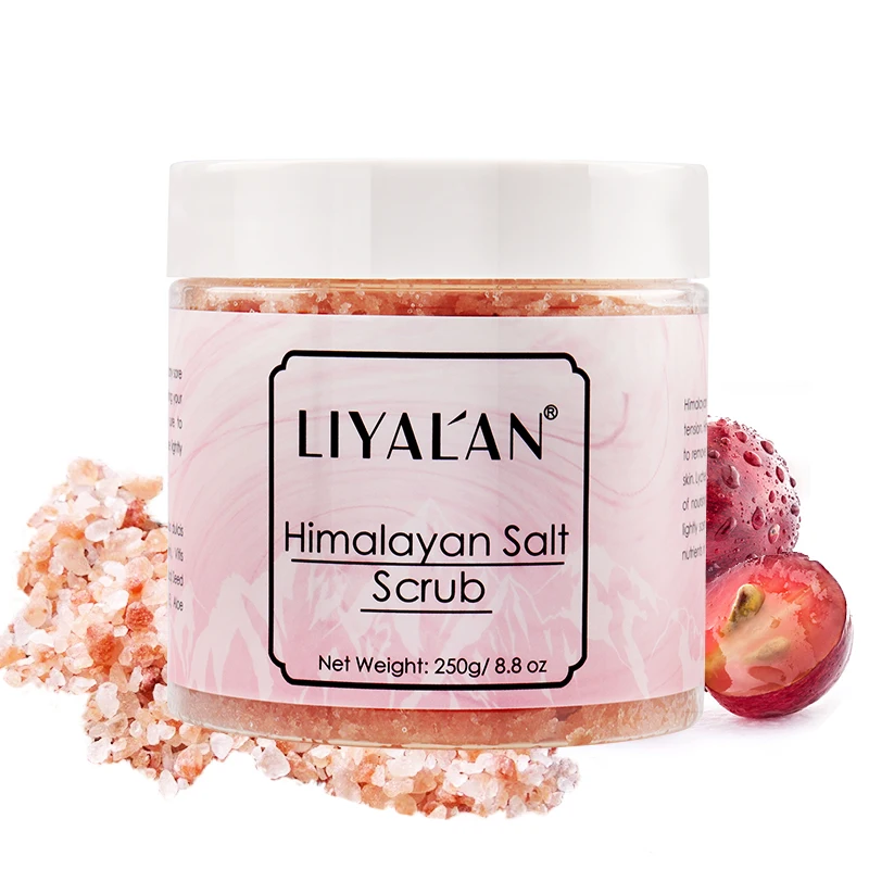 

OEM Wholesale Private Label Natural Organic Deep Cleansing Exfoliator Himalayan Pink Salt Body Scrub