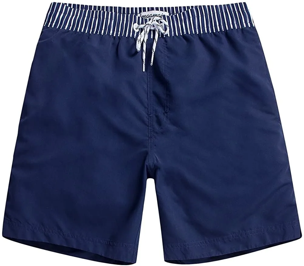 

Custom print Men's Quick Dry Swim Trunks Swimwear Beach Authentics Classic Relaxed Fit Stretch Cargo board Shorts with Pockets