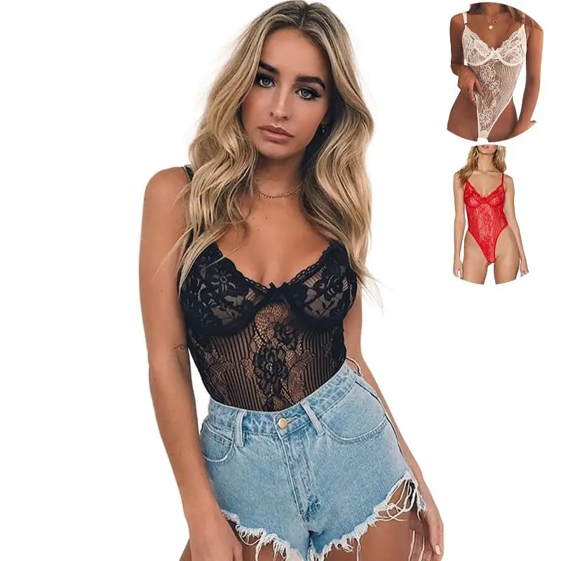 

sexy three-point sling three-piece suit sexy underwear Women White Eyelash Lace Erotic Lingerie