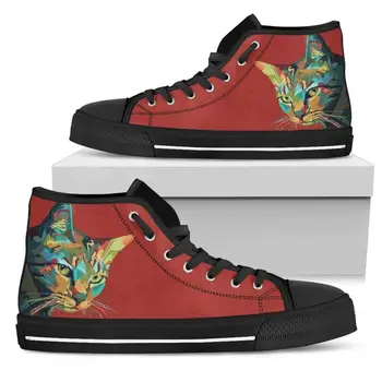 cat shoes high neck