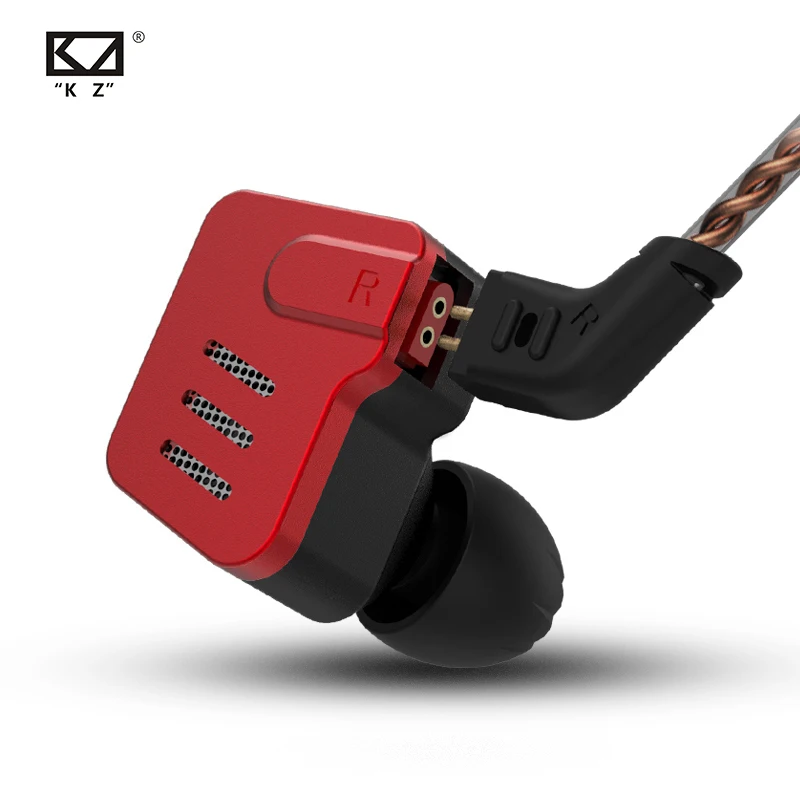 

High End KZ BA10 Pure Balanced Armature Earphone Wired In Ear Monitor Headphone Noise Cancelling Sport Earbuds Audifonos with 3.