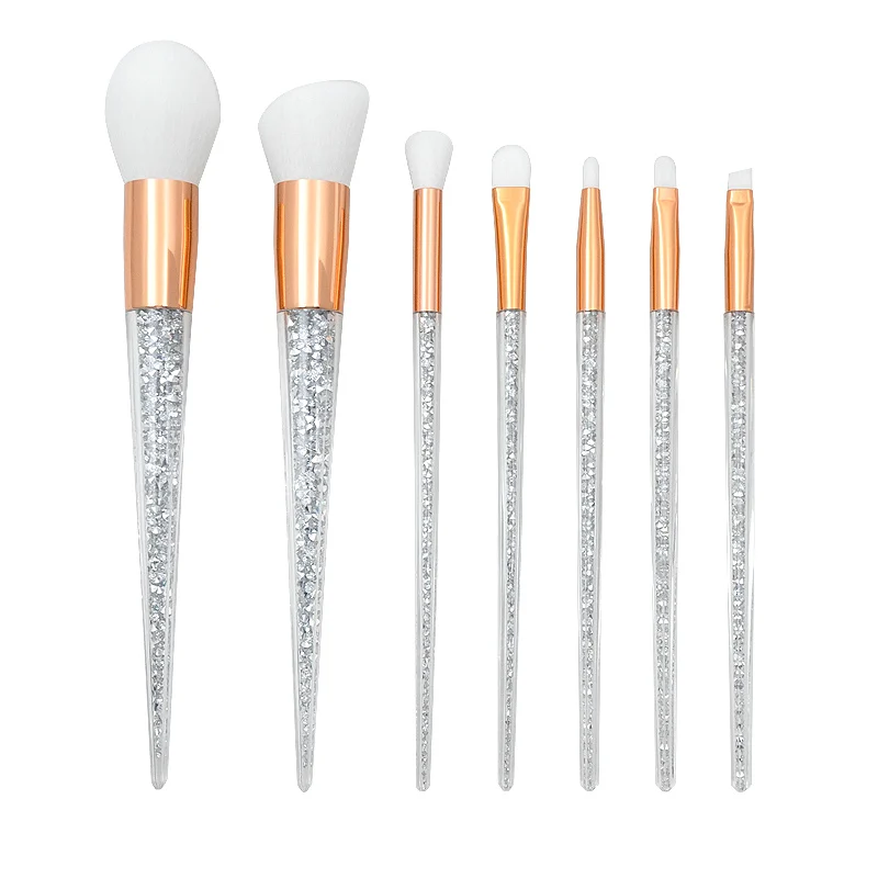 

7 Pcs Wholesale Diamond Makeup Brush Set Make up Tools, Customized color