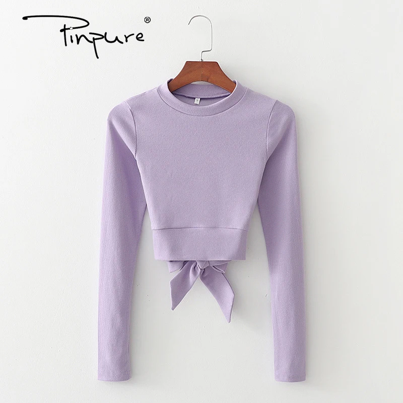 

Halter Cross-knotted Pullover T-shirt Top R50923S High Solid Color Summer Blouses & Tops Casual Plain Dyed Polyester / Cotton, As picture
