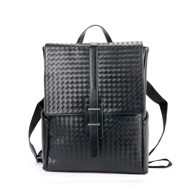 

Large capacity in Stock 509 Laptop Bags business black Leather Backpack Man, Brown